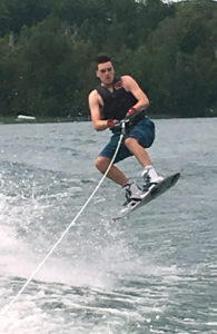 wakesurfing