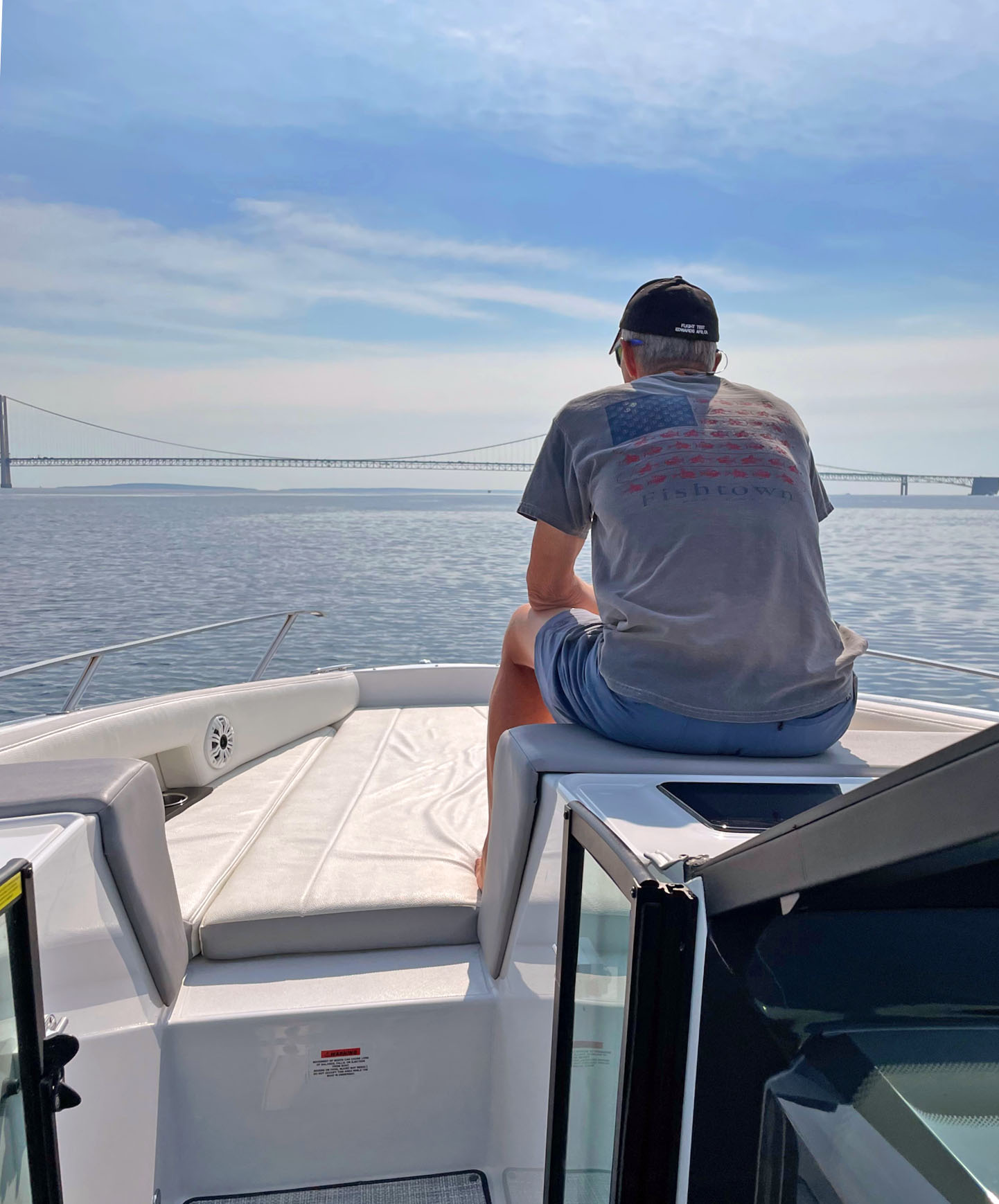 man looking out to sea