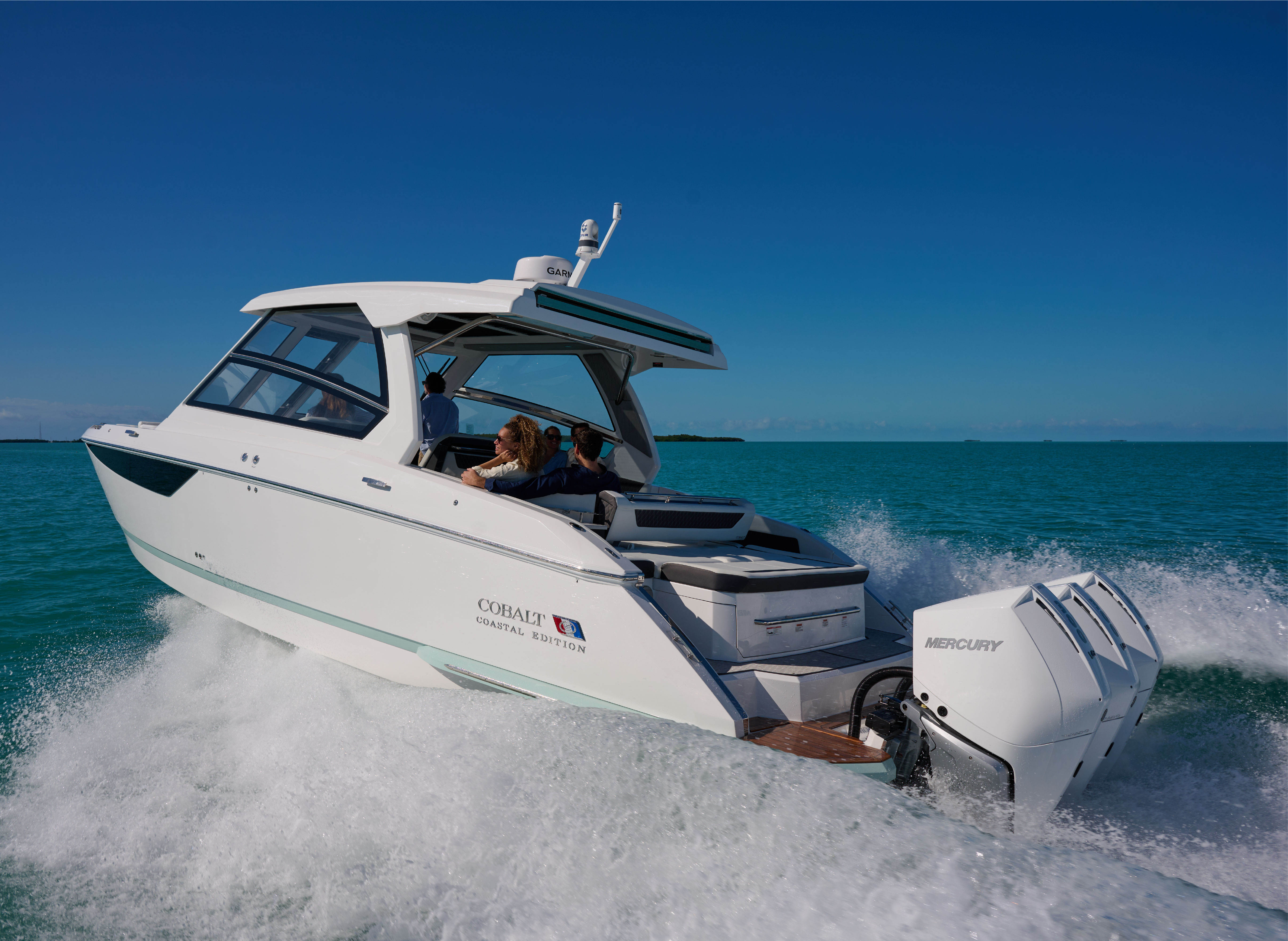 Boat driving away