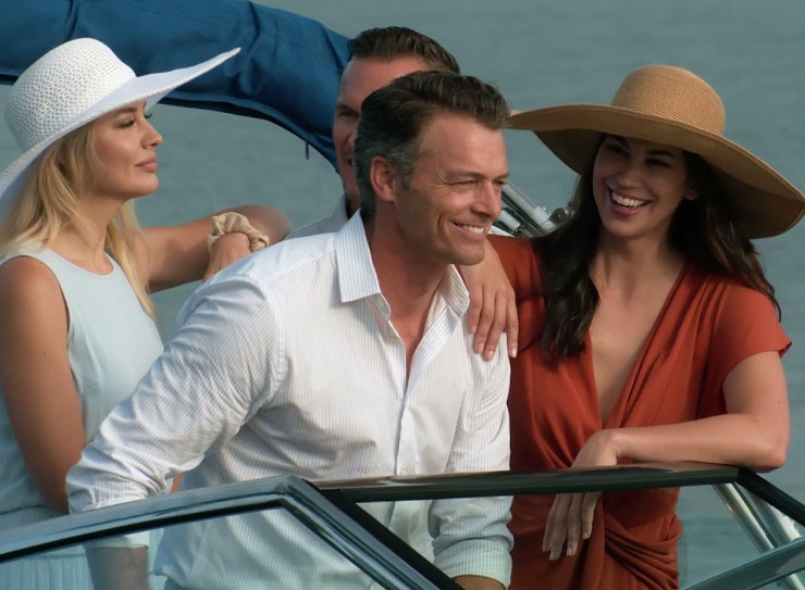 Couples on a boat