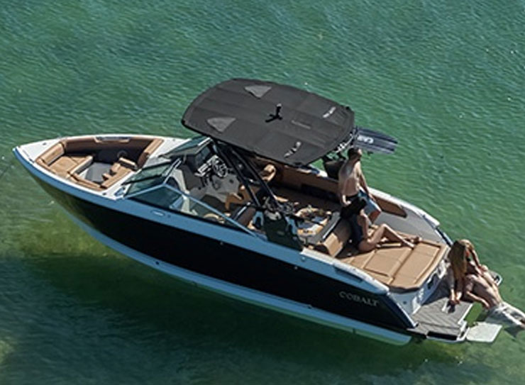 anchored boat