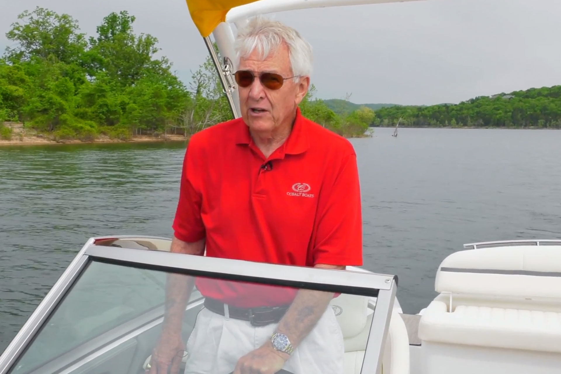 man in boat