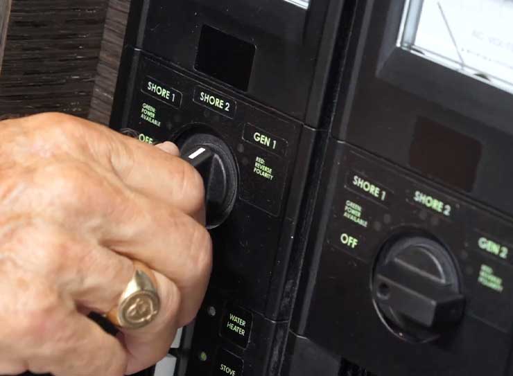 dial being turned