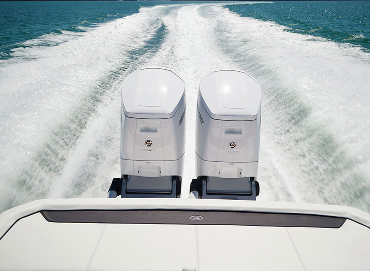 back of a boat