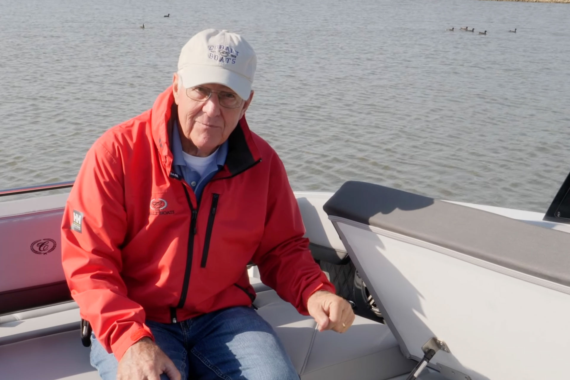 man sitting in boat