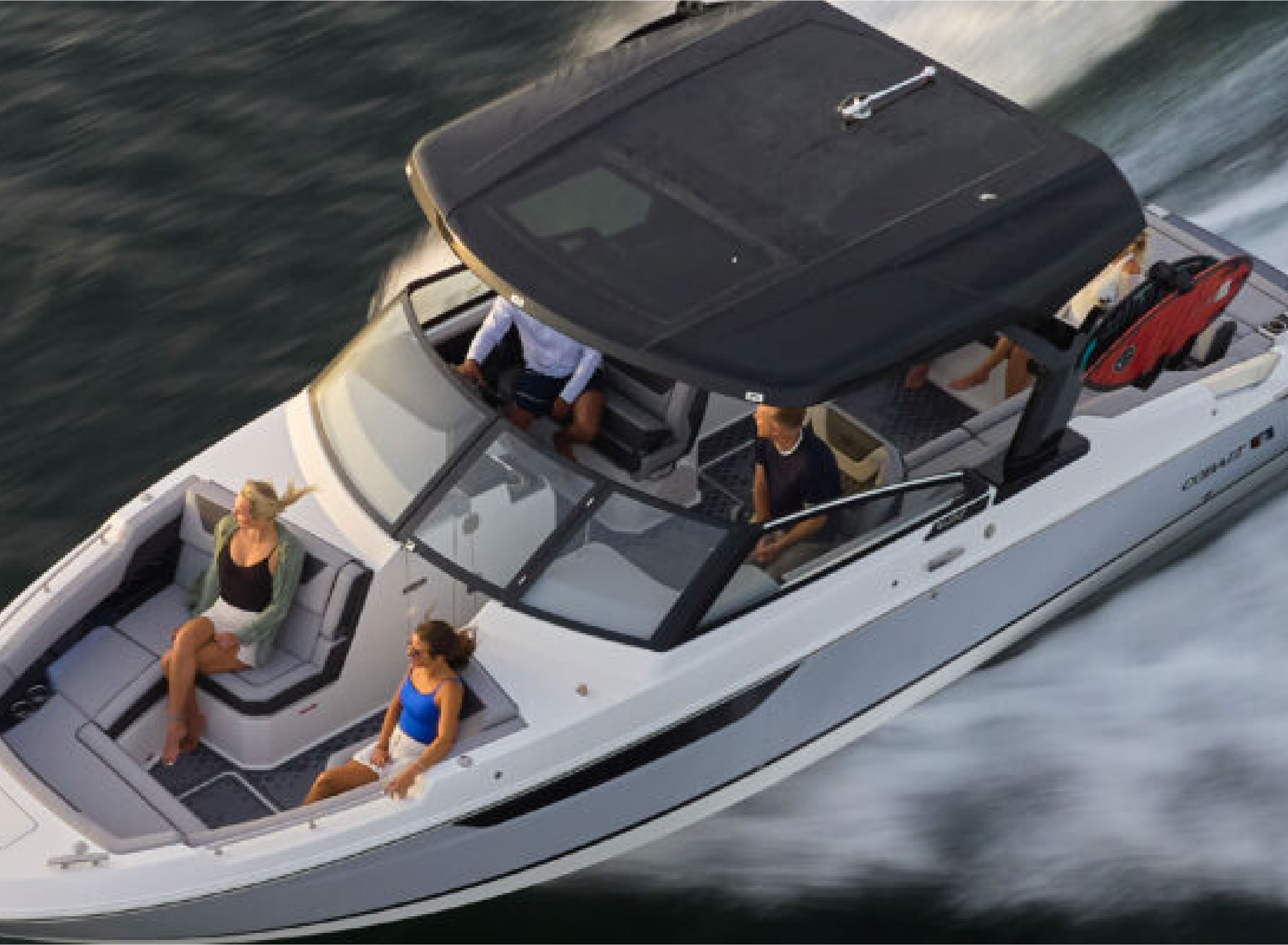 top view of a boat 