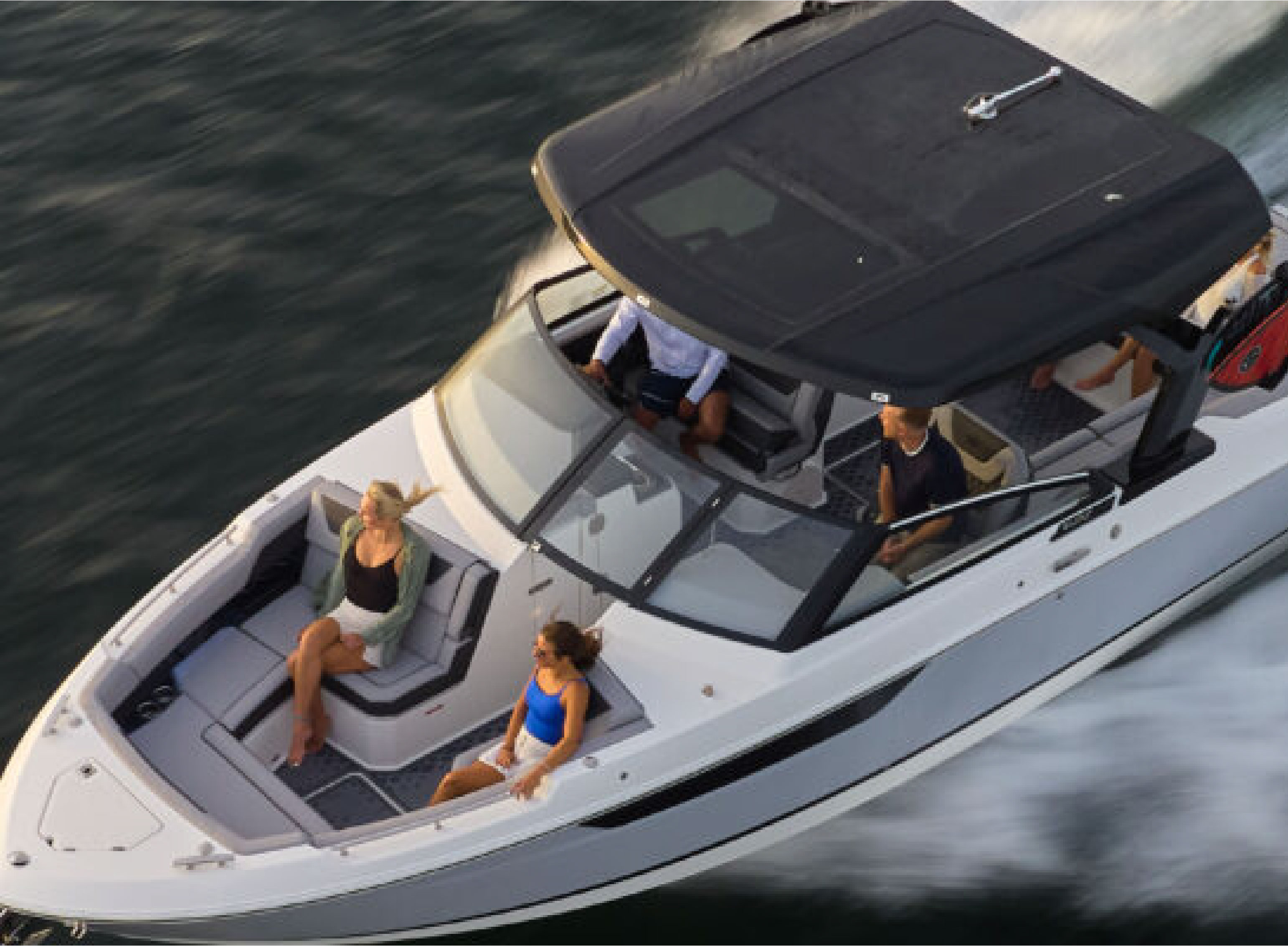 top view of a boat