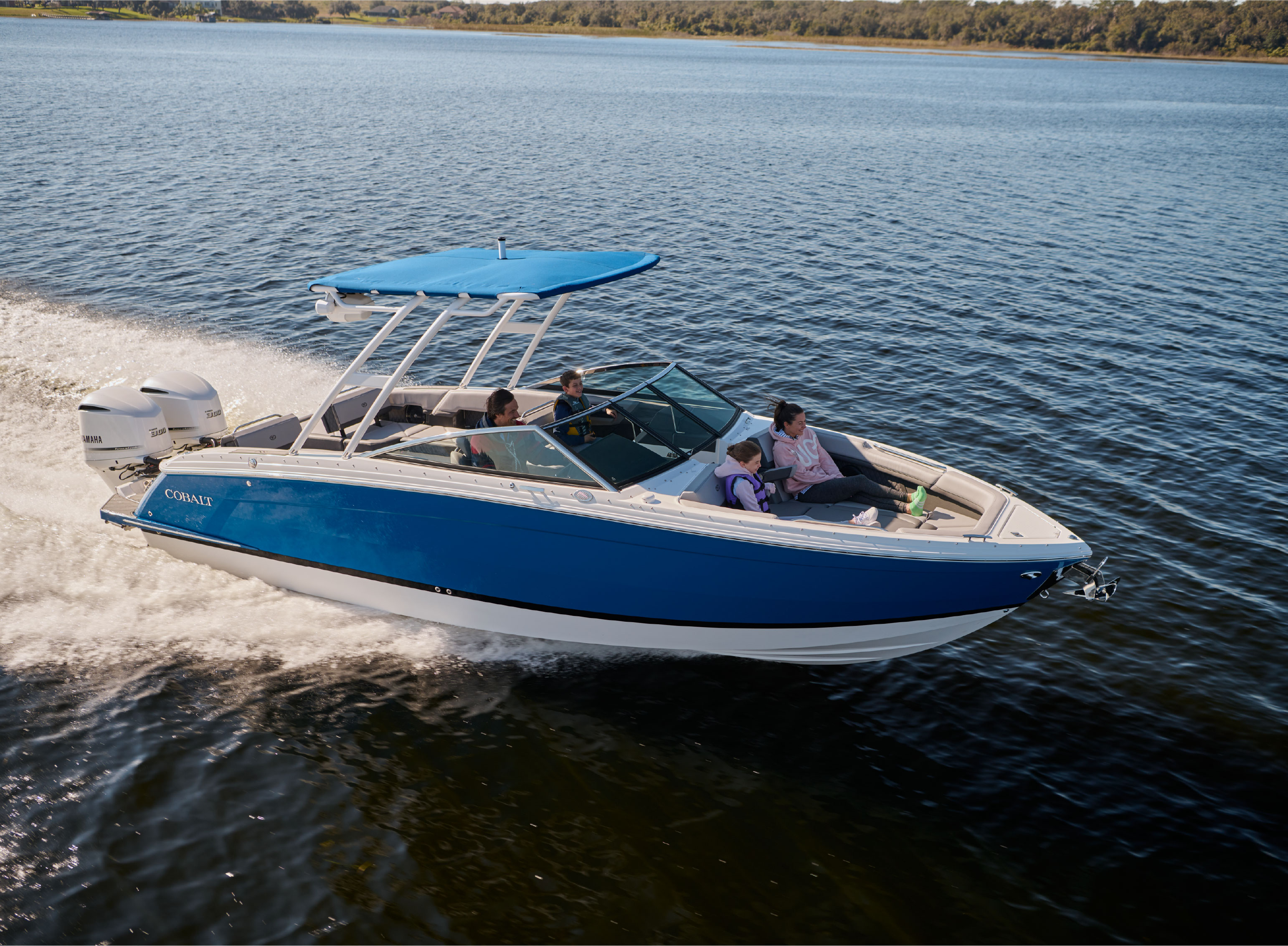 Boat cruising in the water