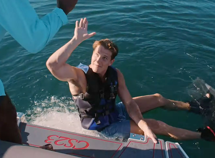 man giving a highfive