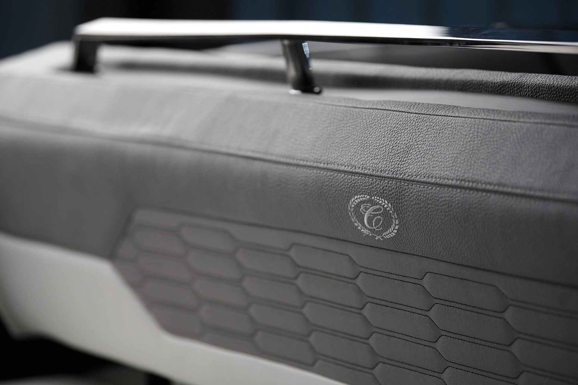 close up of leather interior