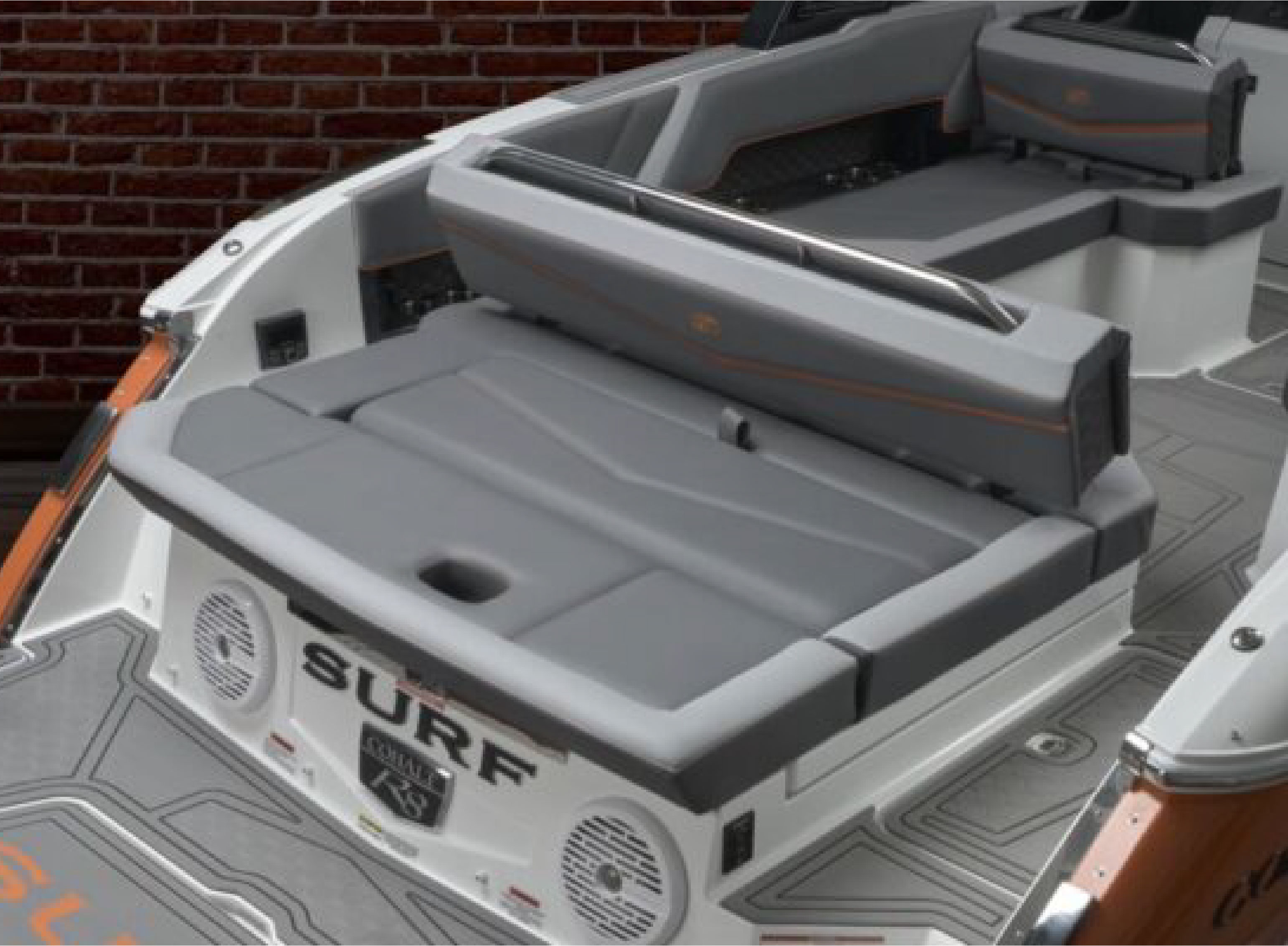 Boat backrest detail