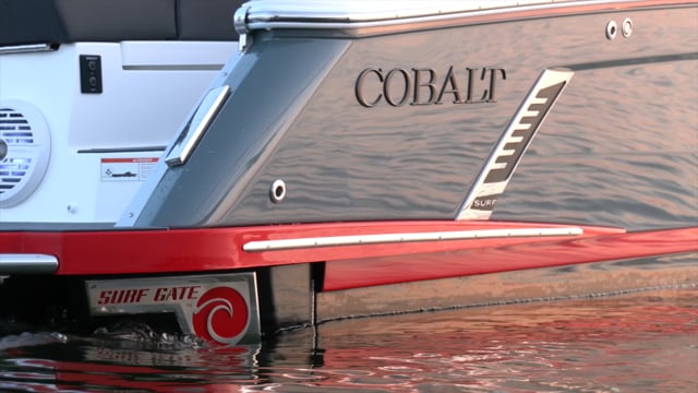 Cobalt Back of dark blue boat
