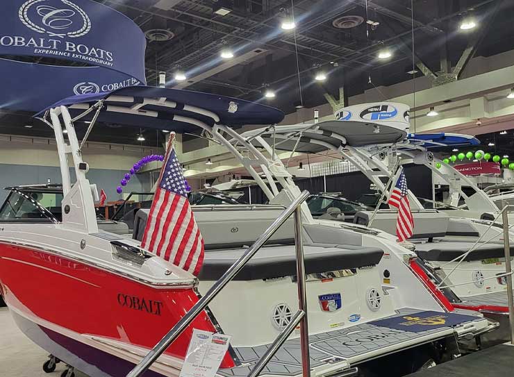 boats on display