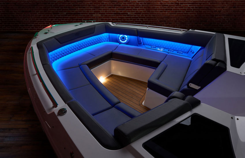 Experience Extraordinary with the plush upholstery throughout the R35