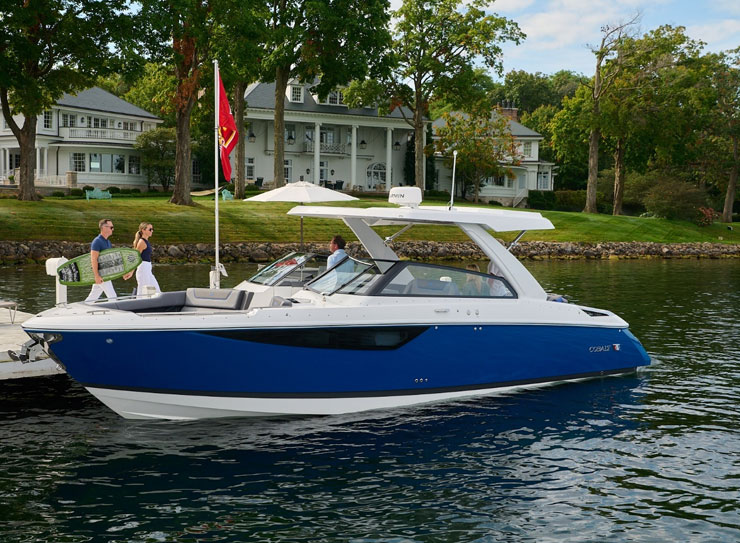 people entering boat with board
