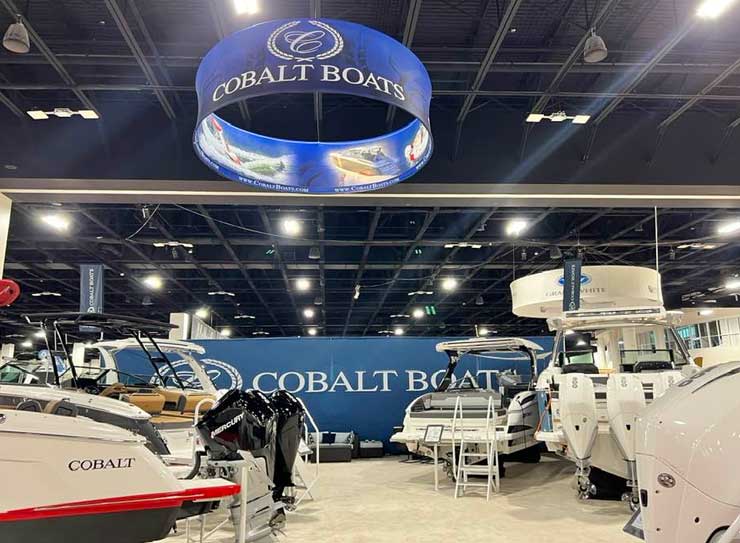 boats on display