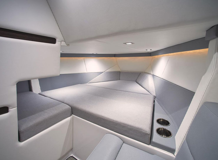 The full beam cabin below decks is the perfect place to overnight