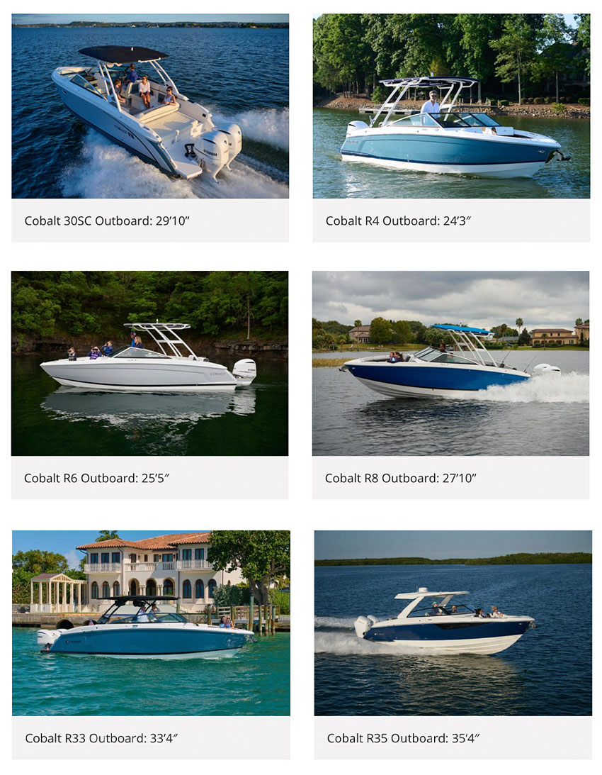 various boat models