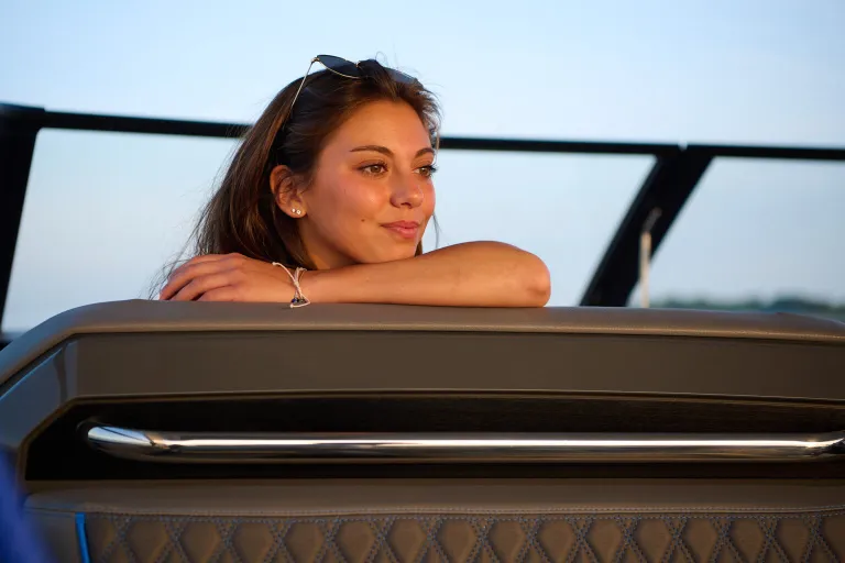 person in a boat