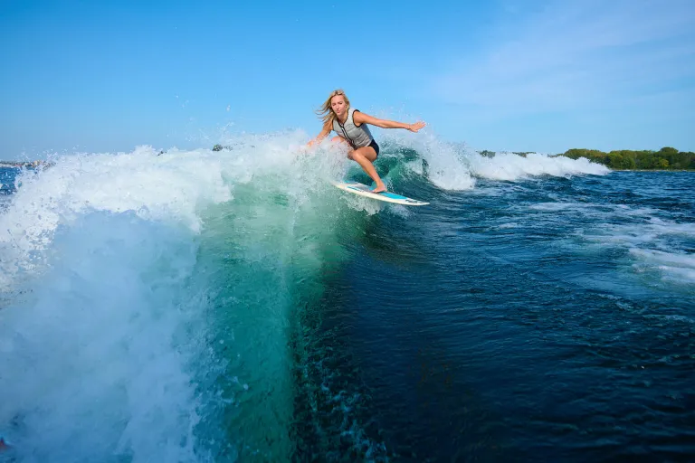 person surfing