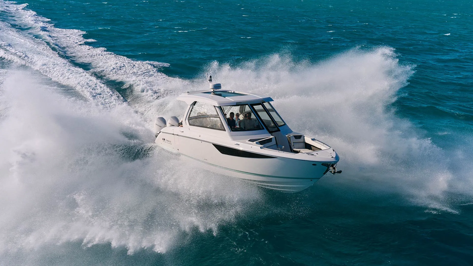 Boat Splashing into water
