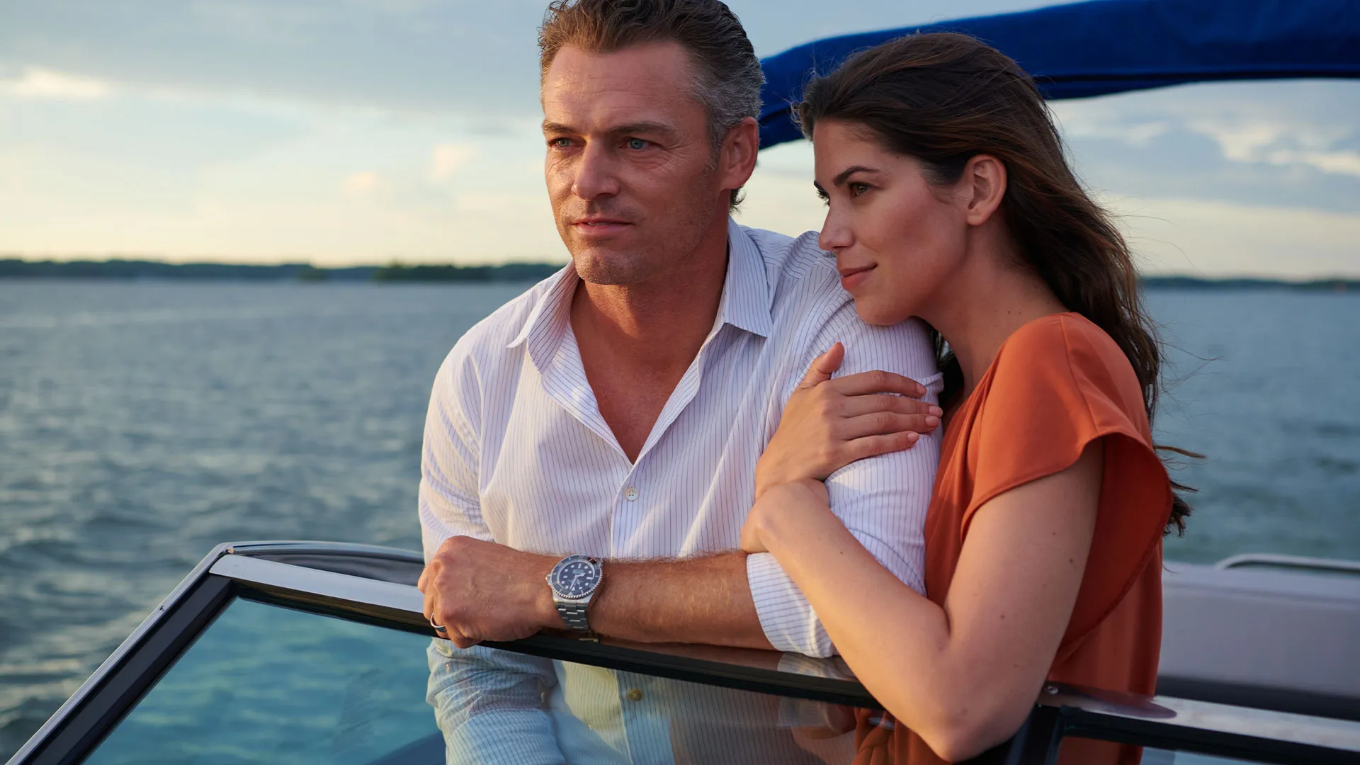 couple on boat